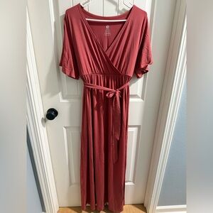 Kindred Bravely Terracotta Midi Dress